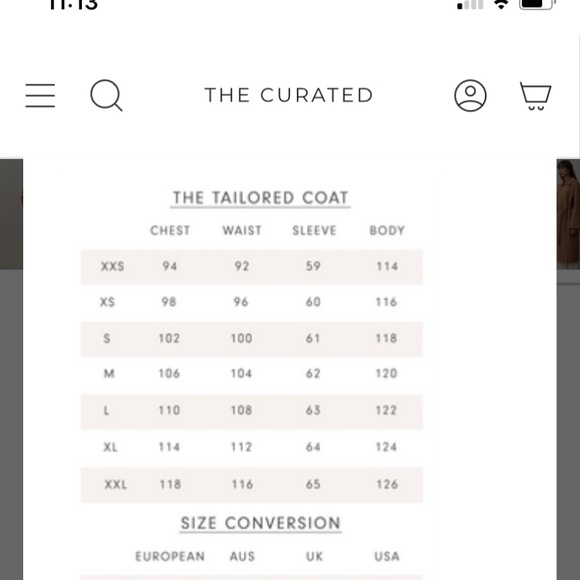 NWT The Curated Ecru Tailored Coat Wool-Cashmere - Picture 9 of 11